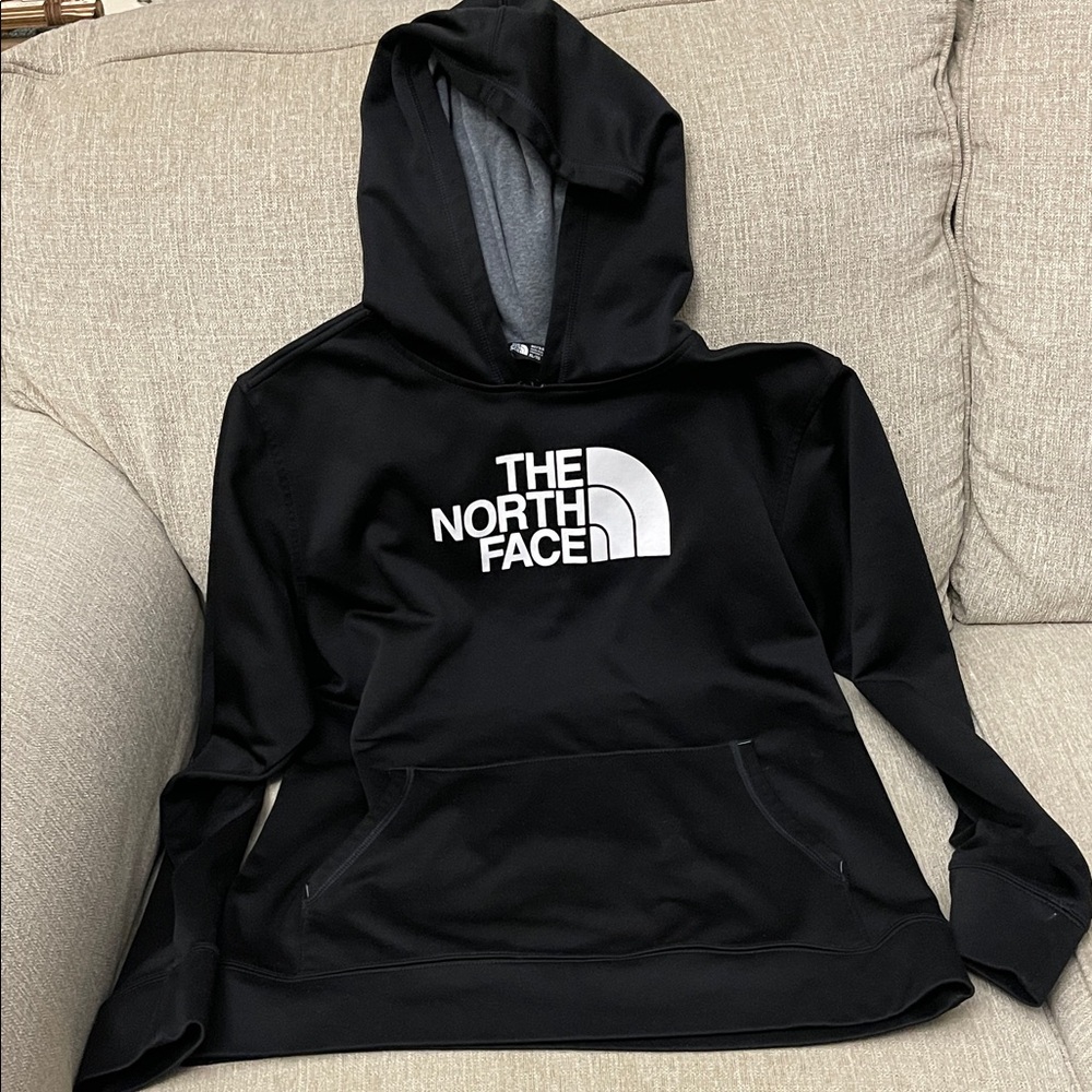 The North Face Black and Gray Hoodie Boys XL